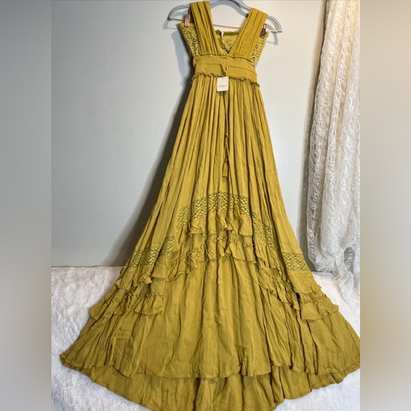 Free People Endless Summer Santa Maria Crochet Inset Beach Maxi Dress - Picture 3 of 6